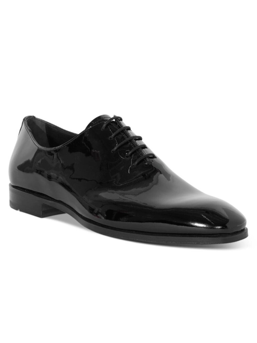 Paul Stuart Haden Men's Patent Leather Oxfords Shoes Black Size 10 - Italy Made